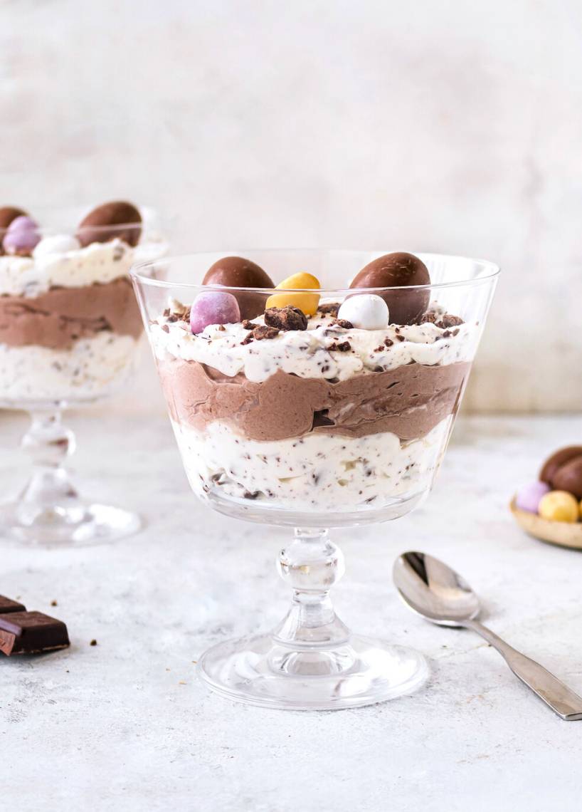 Stracciatella-Dessert zu Ostern