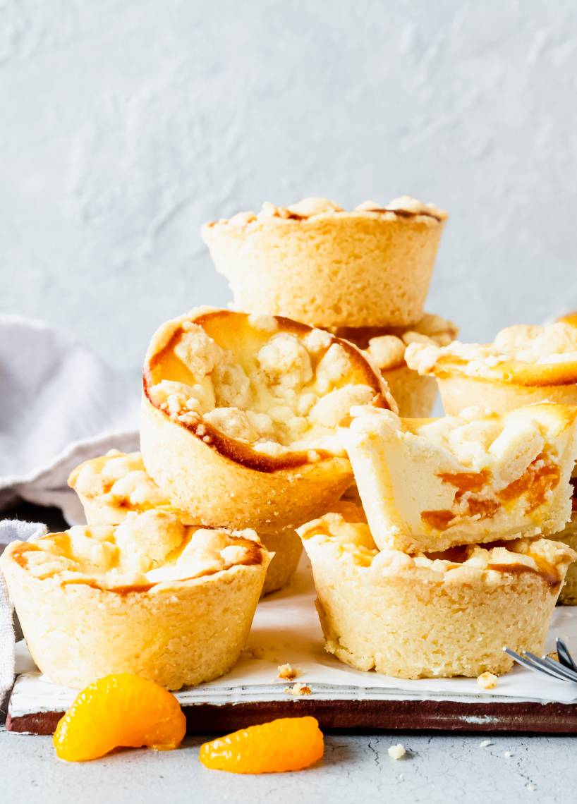 Käsekuchenmuffins mit Streuseln