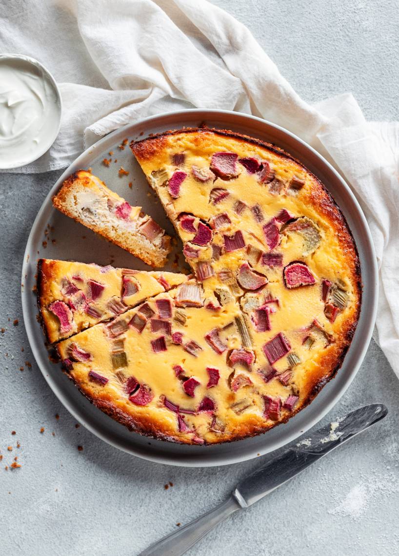 Low-Carb-Rhabarberkuchen
