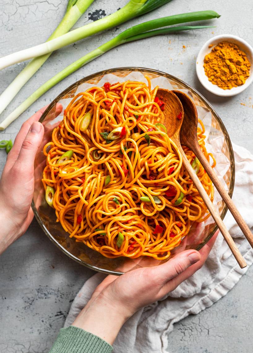 Der Absolute-Renner-Spaghettisalat mit Curry