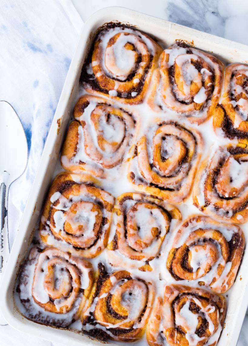 Karottenkuchen-Zimtschnecken