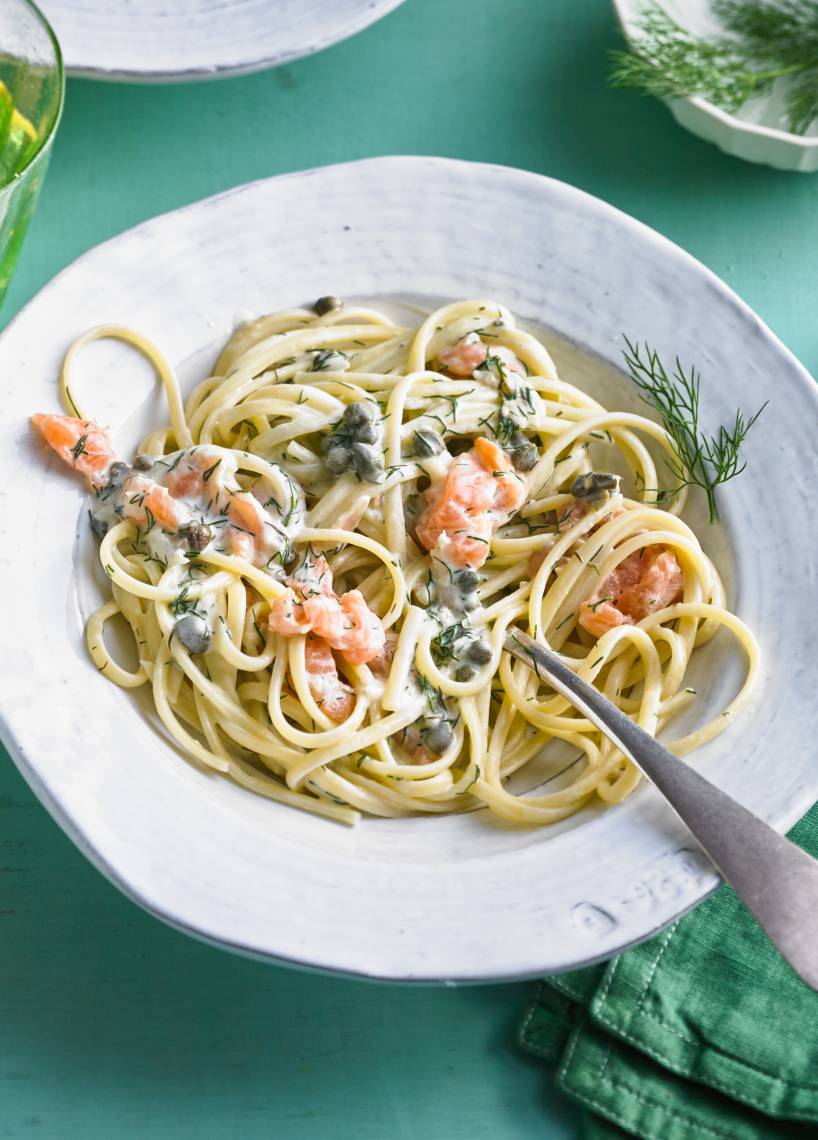 Linguine mit Räucherlachs