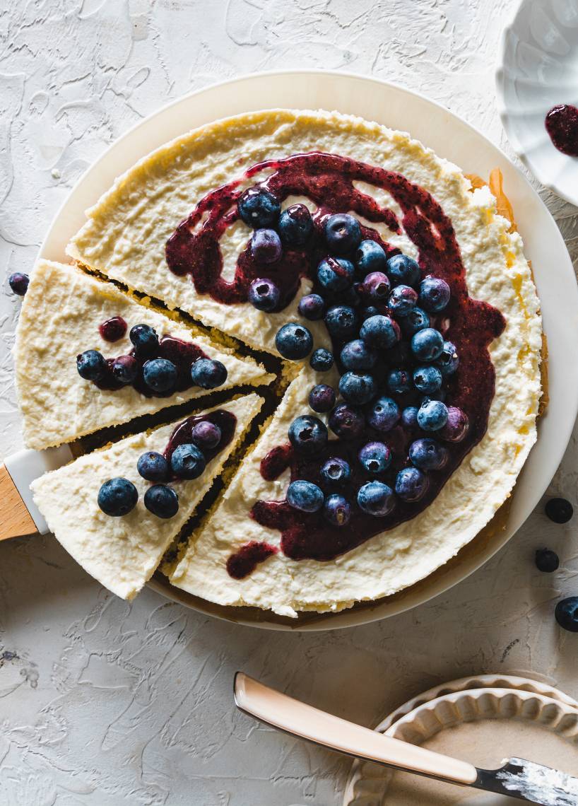 Low-Carb-Joghurtkuchen mit Heidelbeeren | ZauberMix Low-Carb-Joghurtkuchen mit Heidelbeeren | ZauberMix