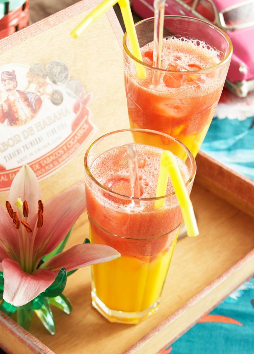 Mango-Erdbeer-Daiquiri