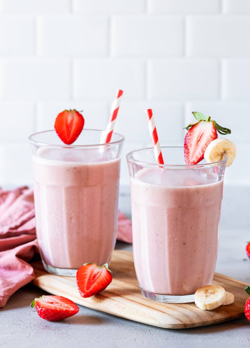 Erdbeer-Bananen Milchshake