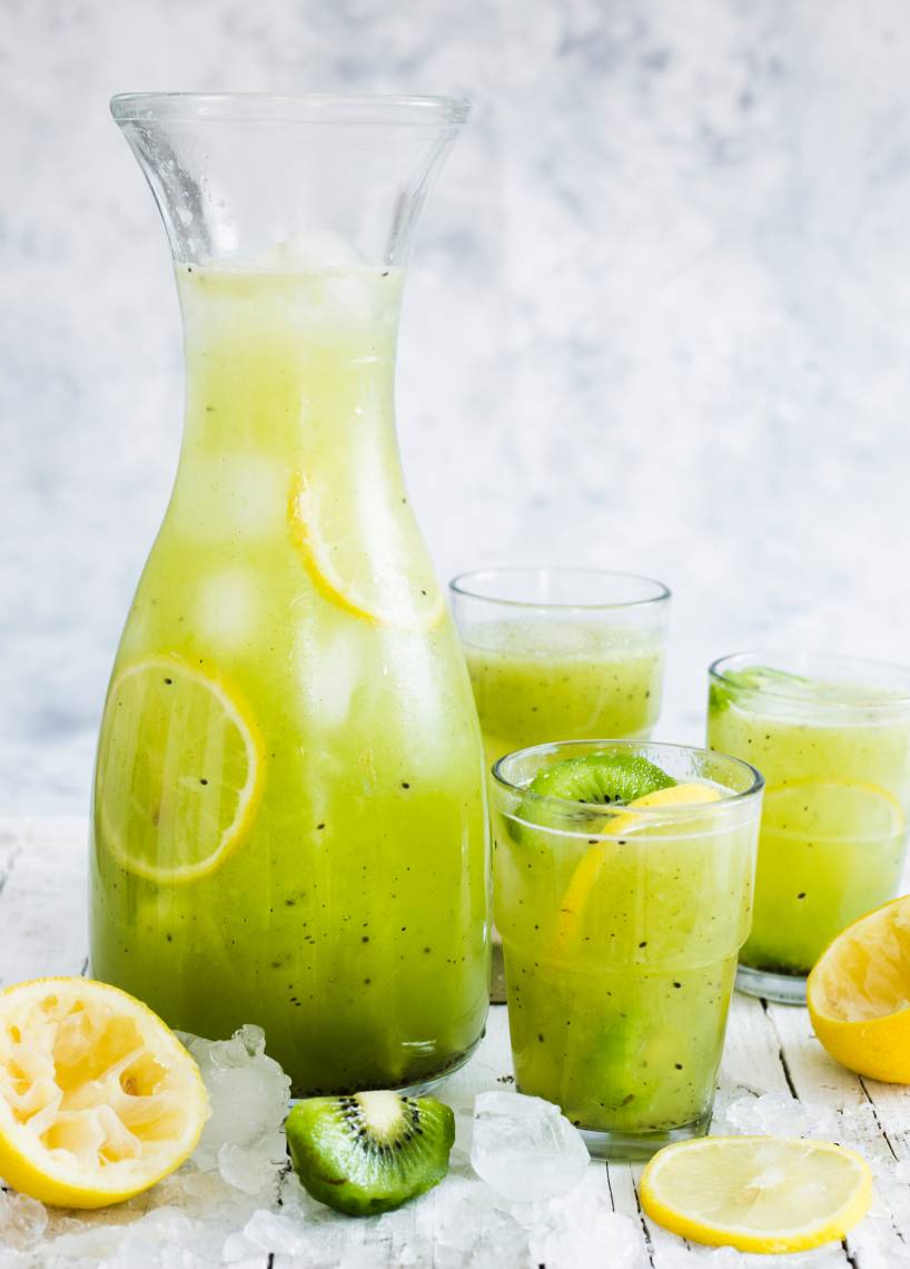 Kiwi-Zitronen-Slushie