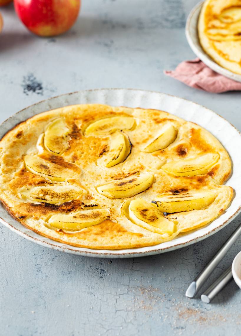 Klassische Apfelpfannkuchen