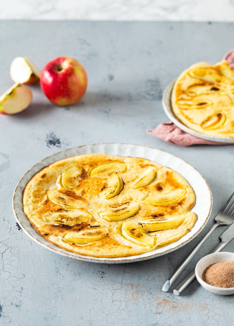 Klassische Apfelpfannkuchen