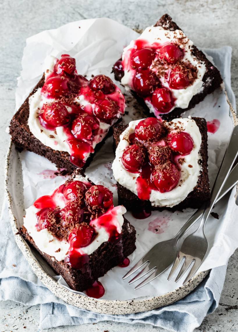 Schwarzwälder Kirsch Brownies