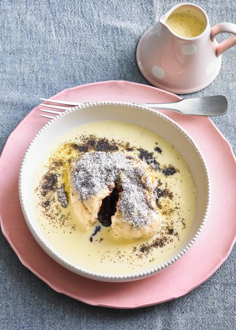 Germknödel mit Vanillesoße