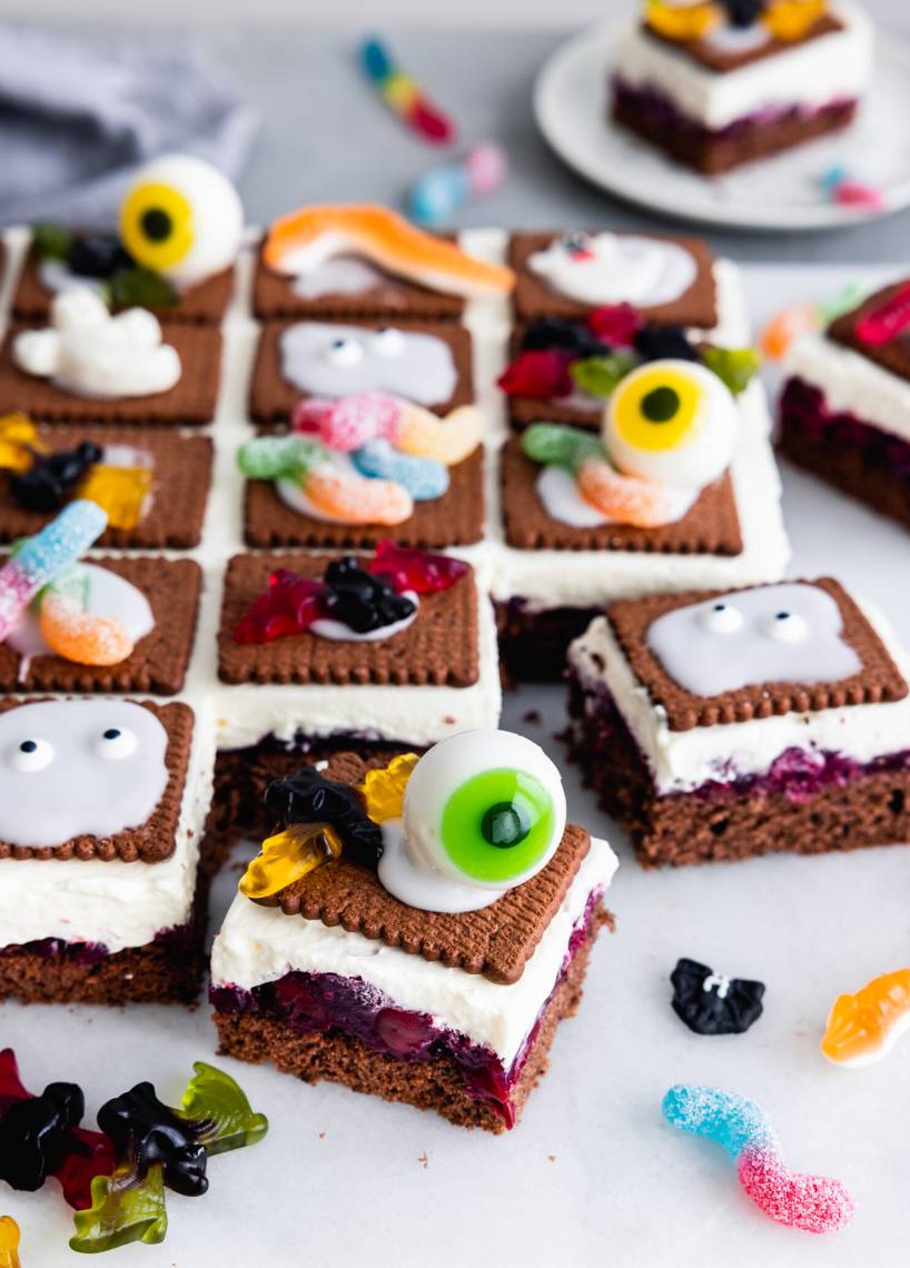 Halloweenkuchen vom Blech