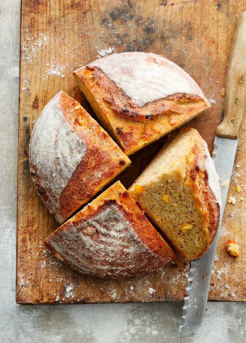 Maisbrot mit Maiskörnern