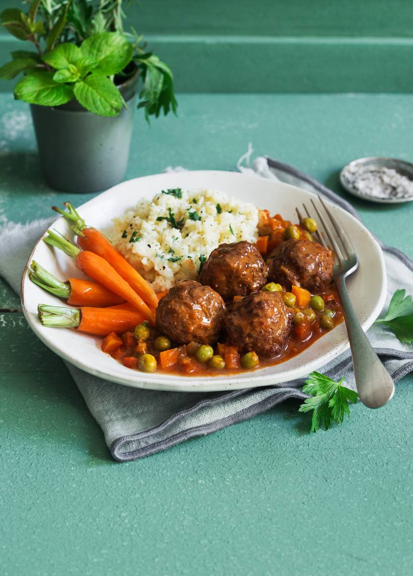 Wikingertopf mit Blumenkohlstampf