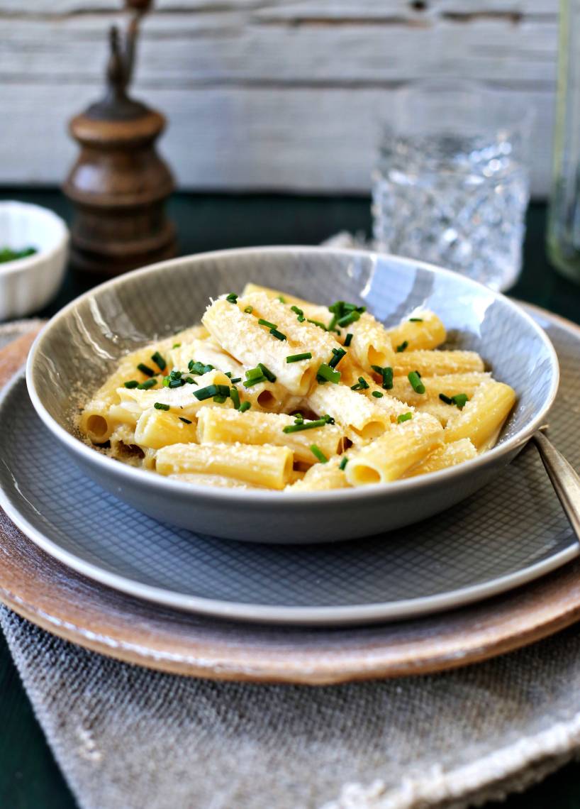 Cremige Pasta quattro formaggi