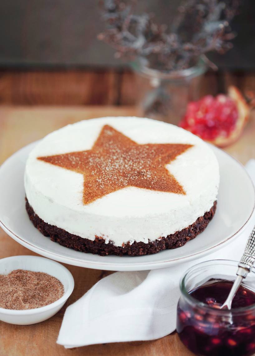 Sterntorte mit Weihnachtszucker
