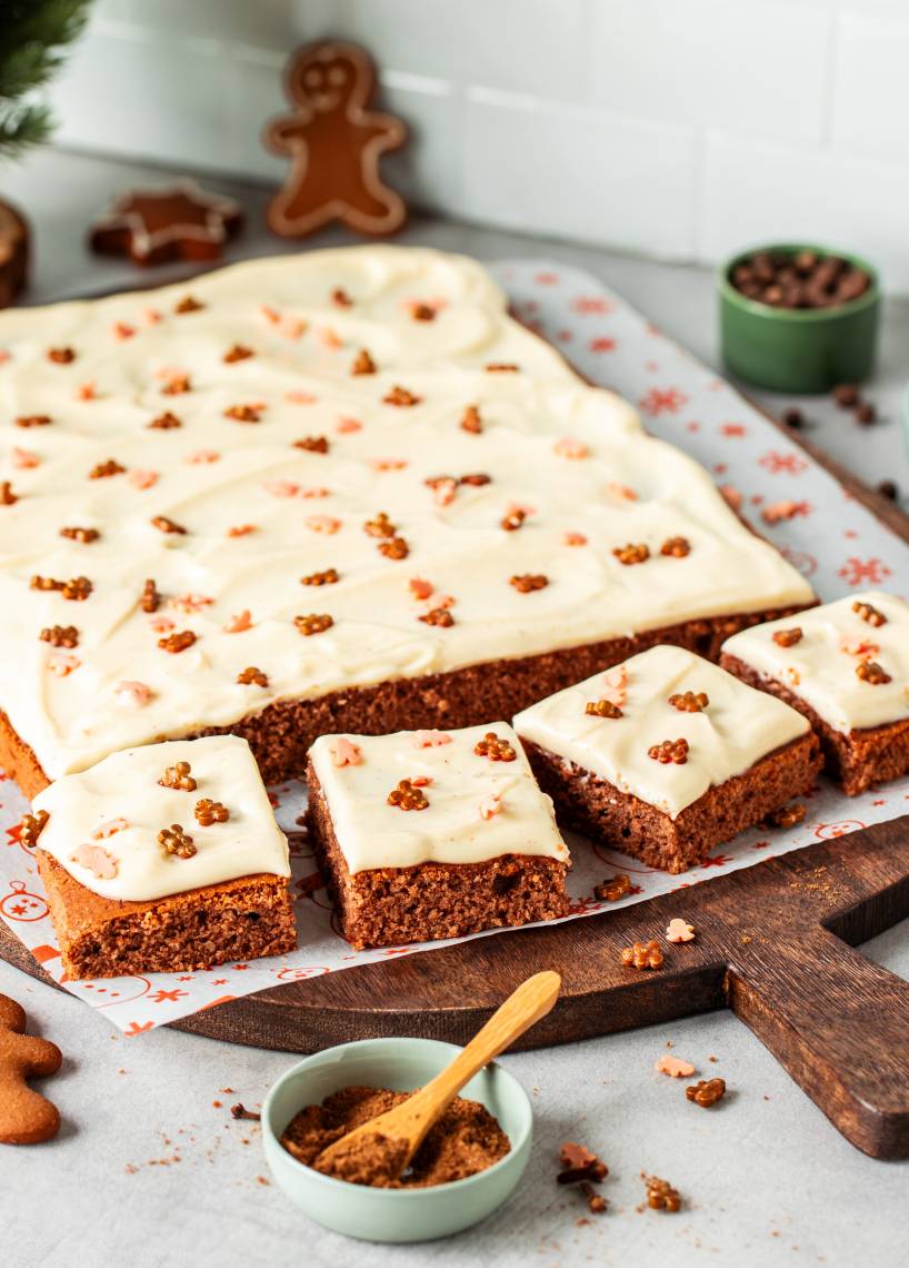 Weicher Lebkuchen vom Blech