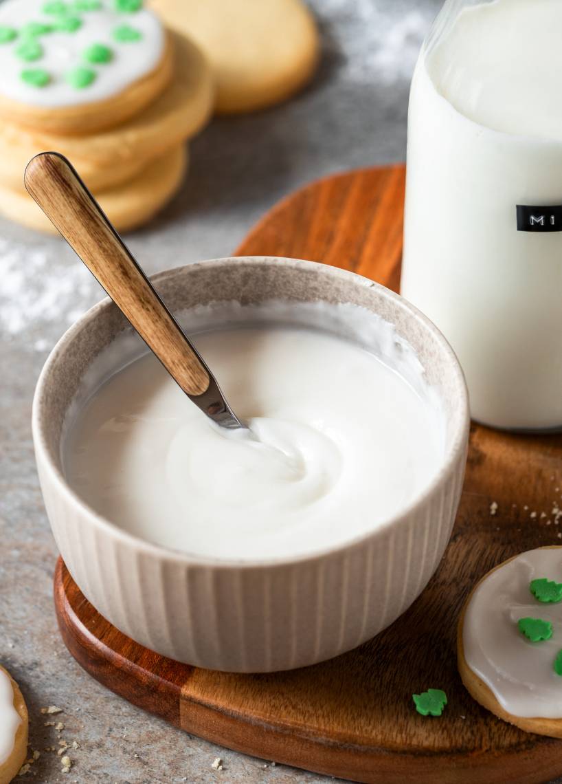 Zuckerguss mit Milch