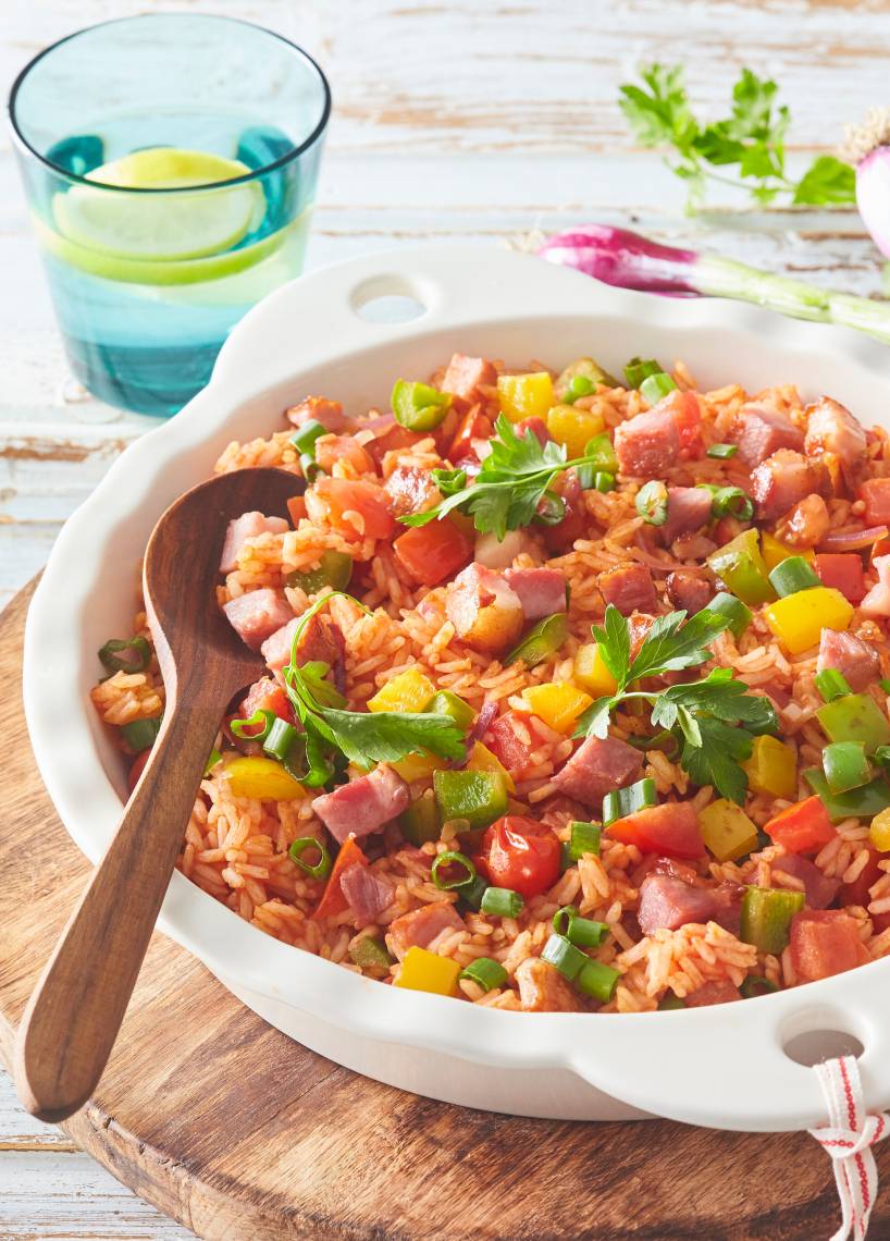 Einfacher Tomatenreis-One-Pot