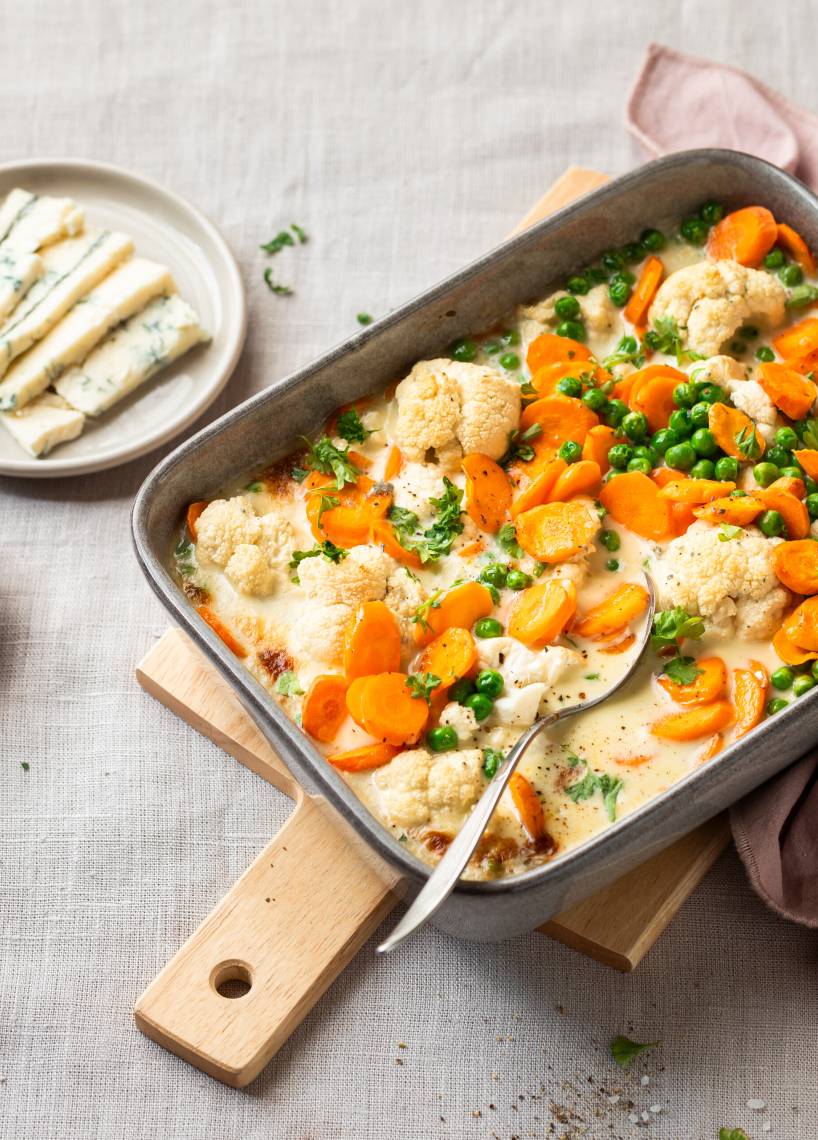 Gorgonzola-Gemüse aus dem Ofen