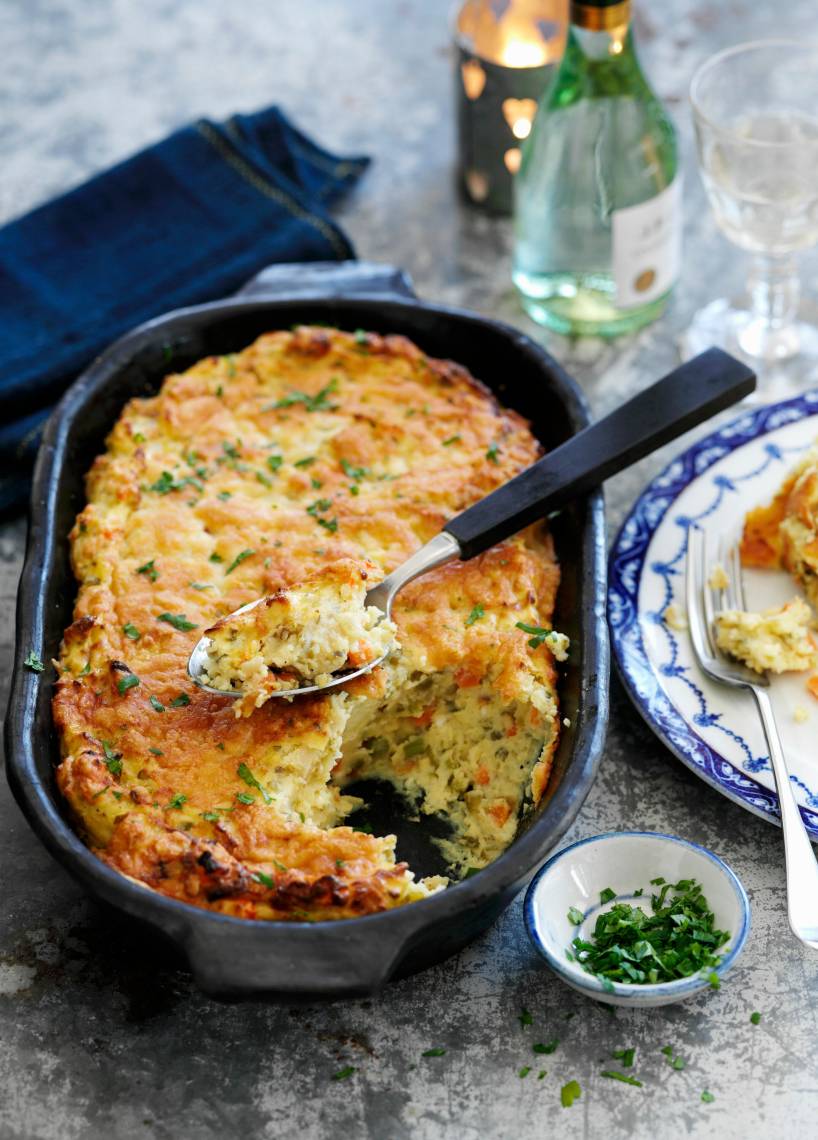 Schnelles Cheese and Onion Kartoffelgratin