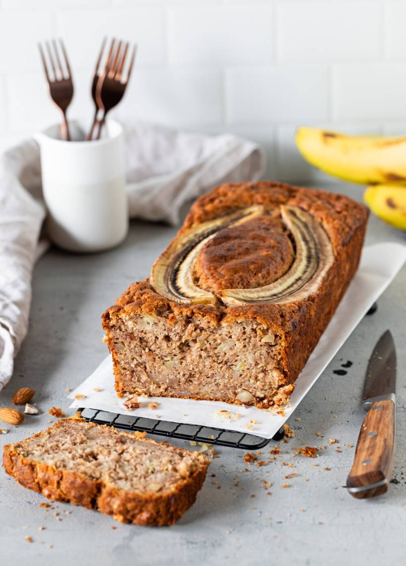 Dinkel-Bananenbrot ohne Zucker