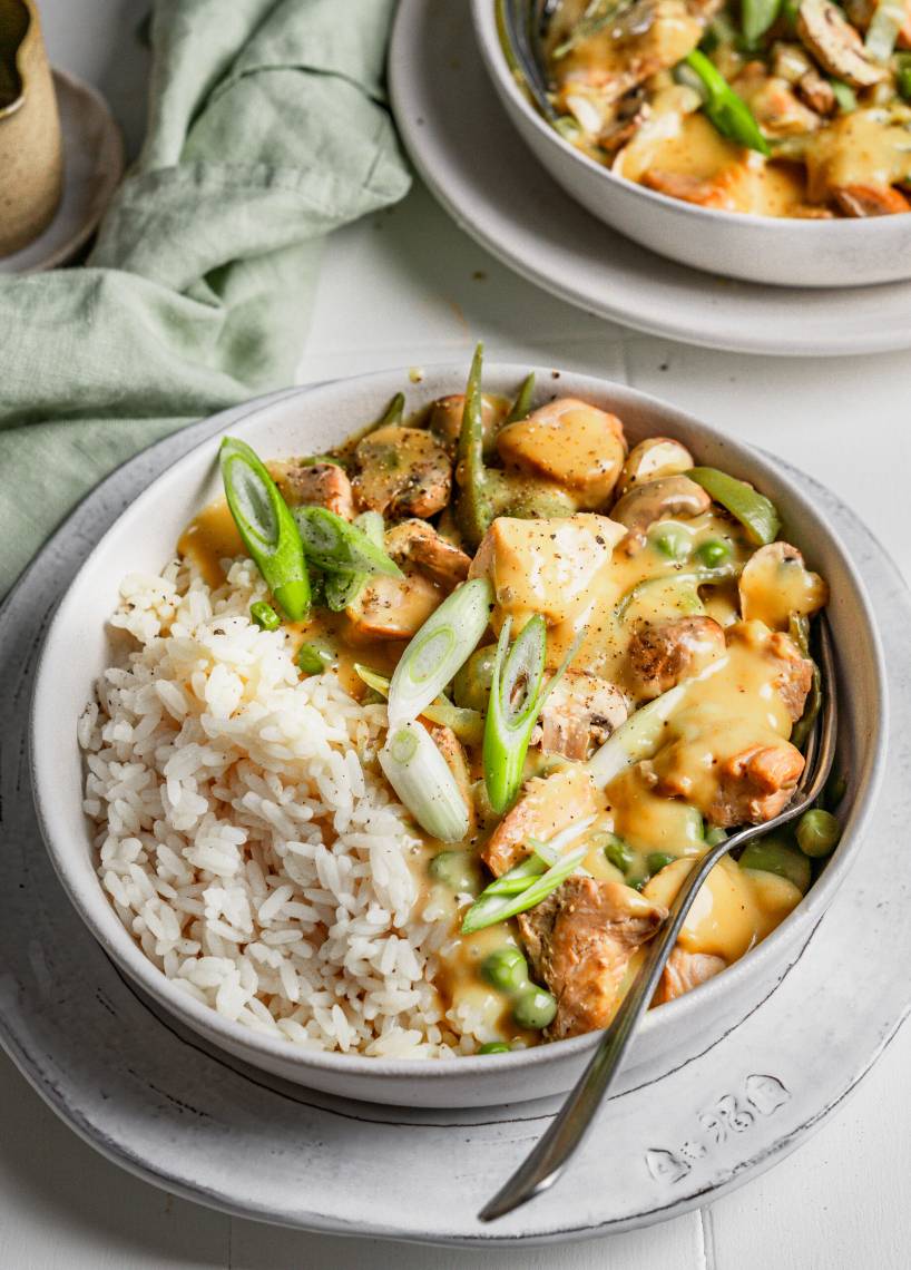 Hühherfrikassee „Asia“ Style