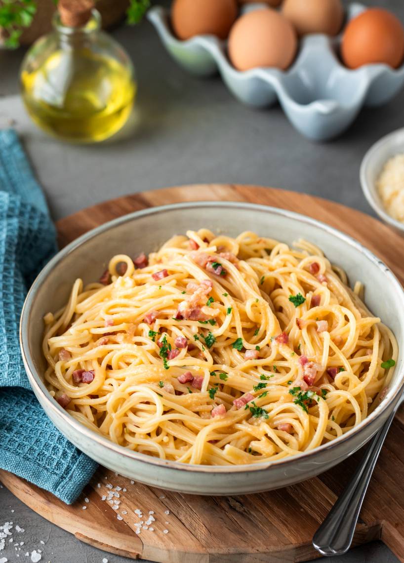 Spaghetti Carbonara wie in Italien