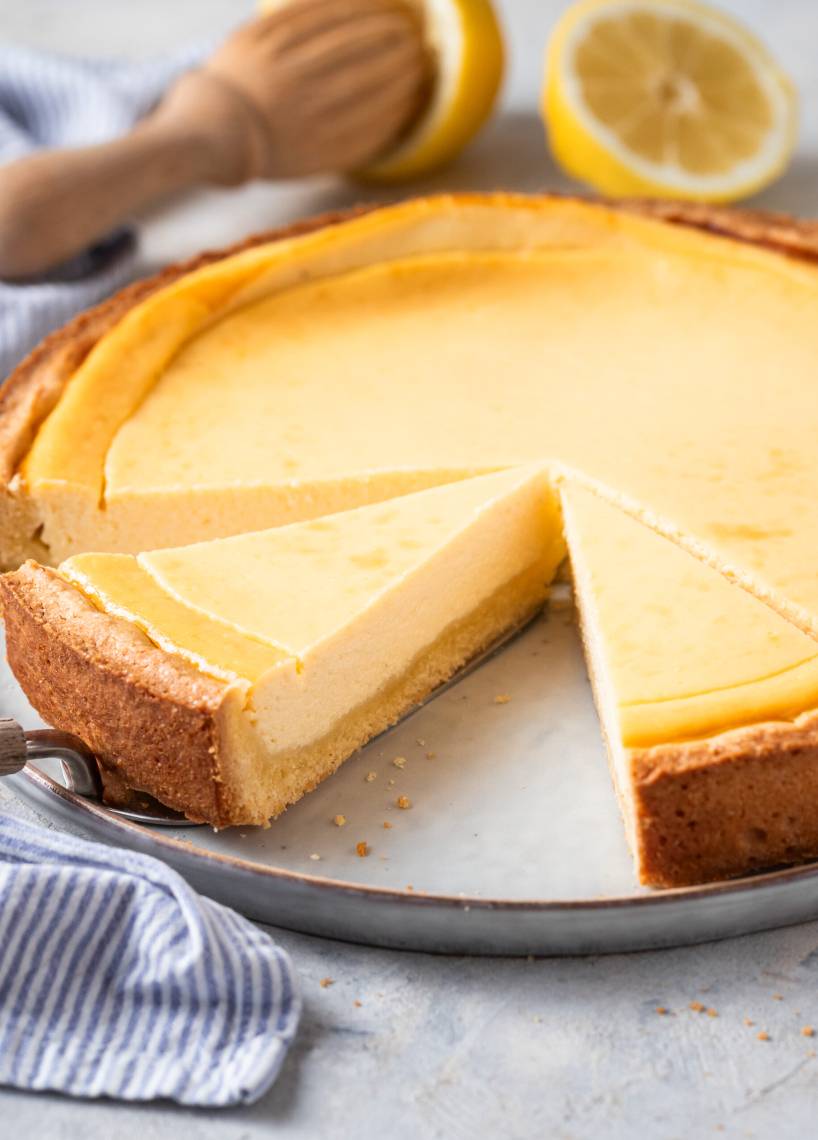 Käsekuchen mit Mürbeteig
