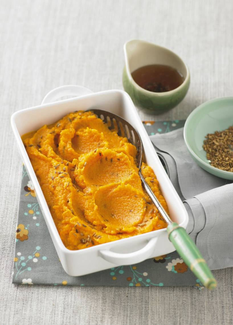 Karottenpüree mit Blumenkohl