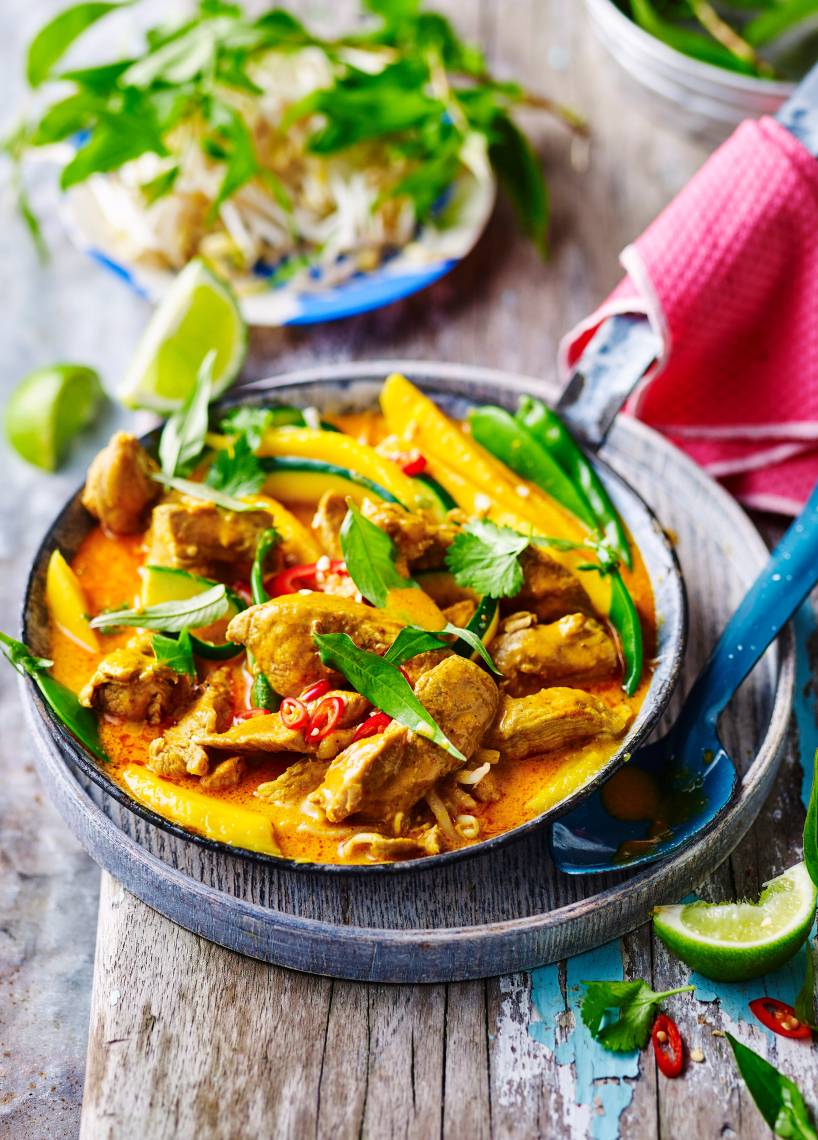 Mango-Curry mit Schweinefilet