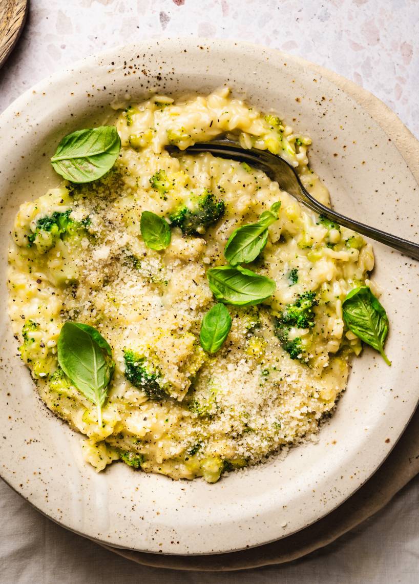One-Pot-Orzo mit Brokkoli