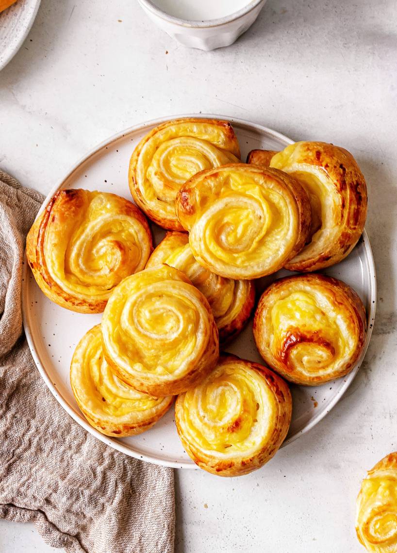 Einfache Puddingschnecken