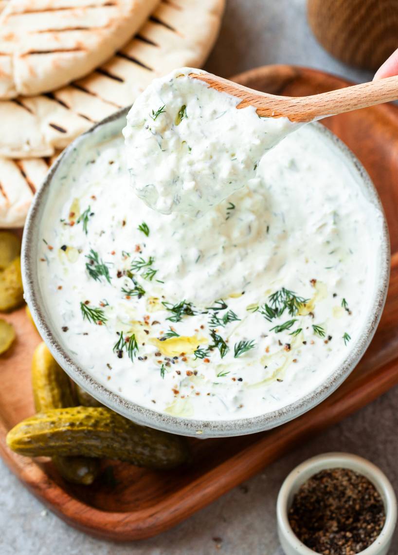 Gewürzgurken-Zaziki