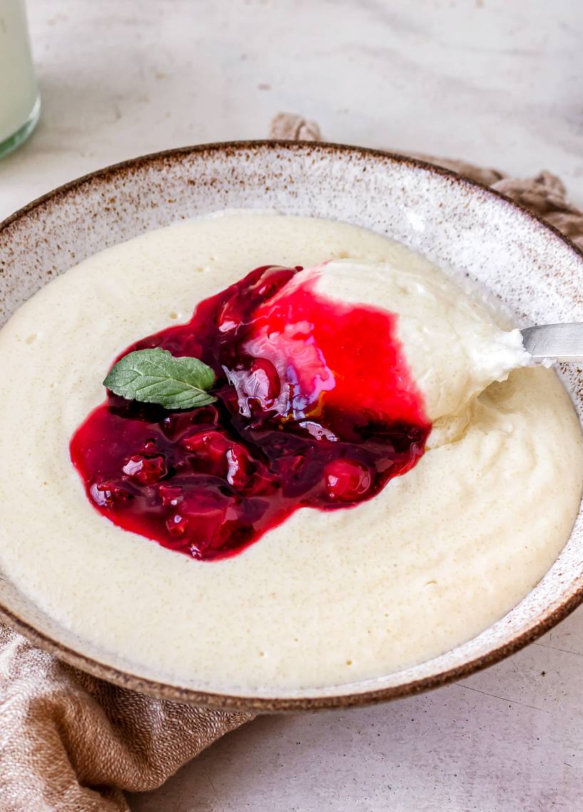 High Protein Grießpudding Vanille