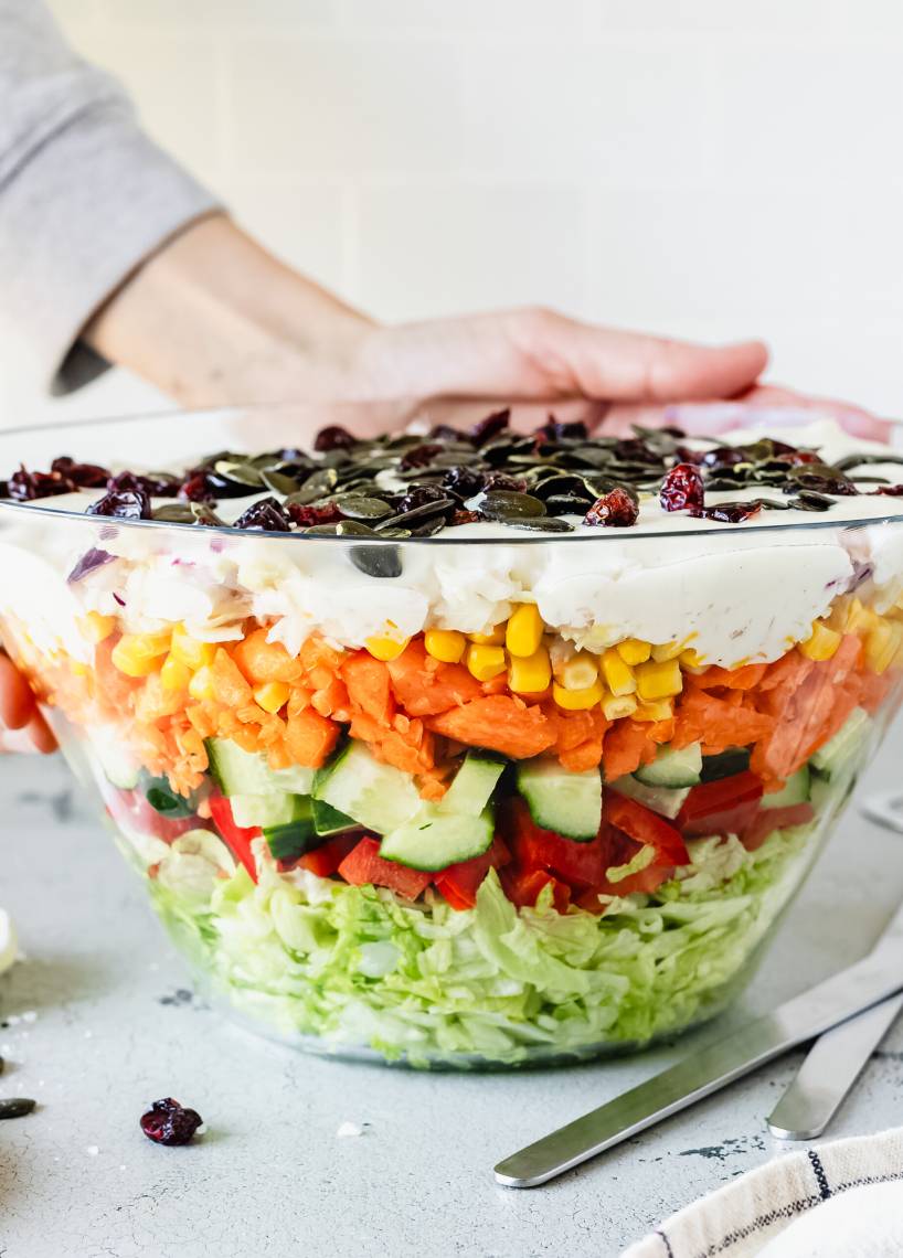 Übernacht-Schichtsalat