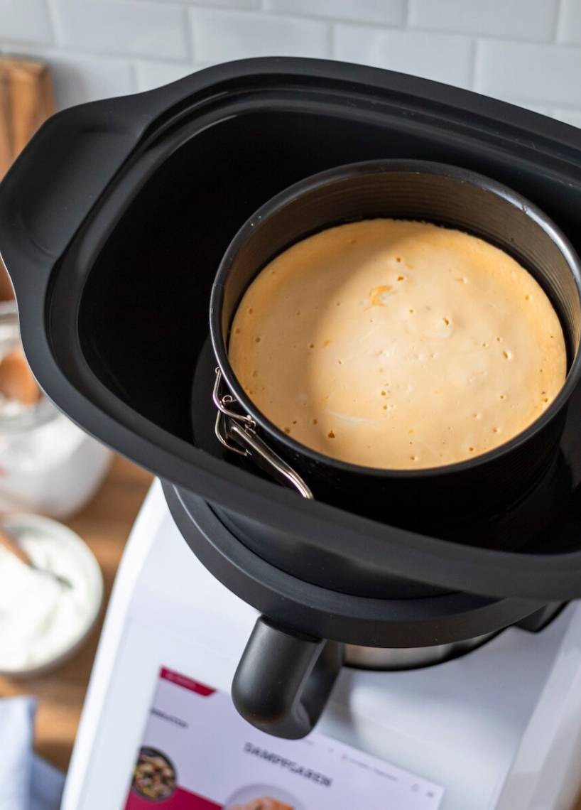 Käsekuchen im Dampfgaraufsatz