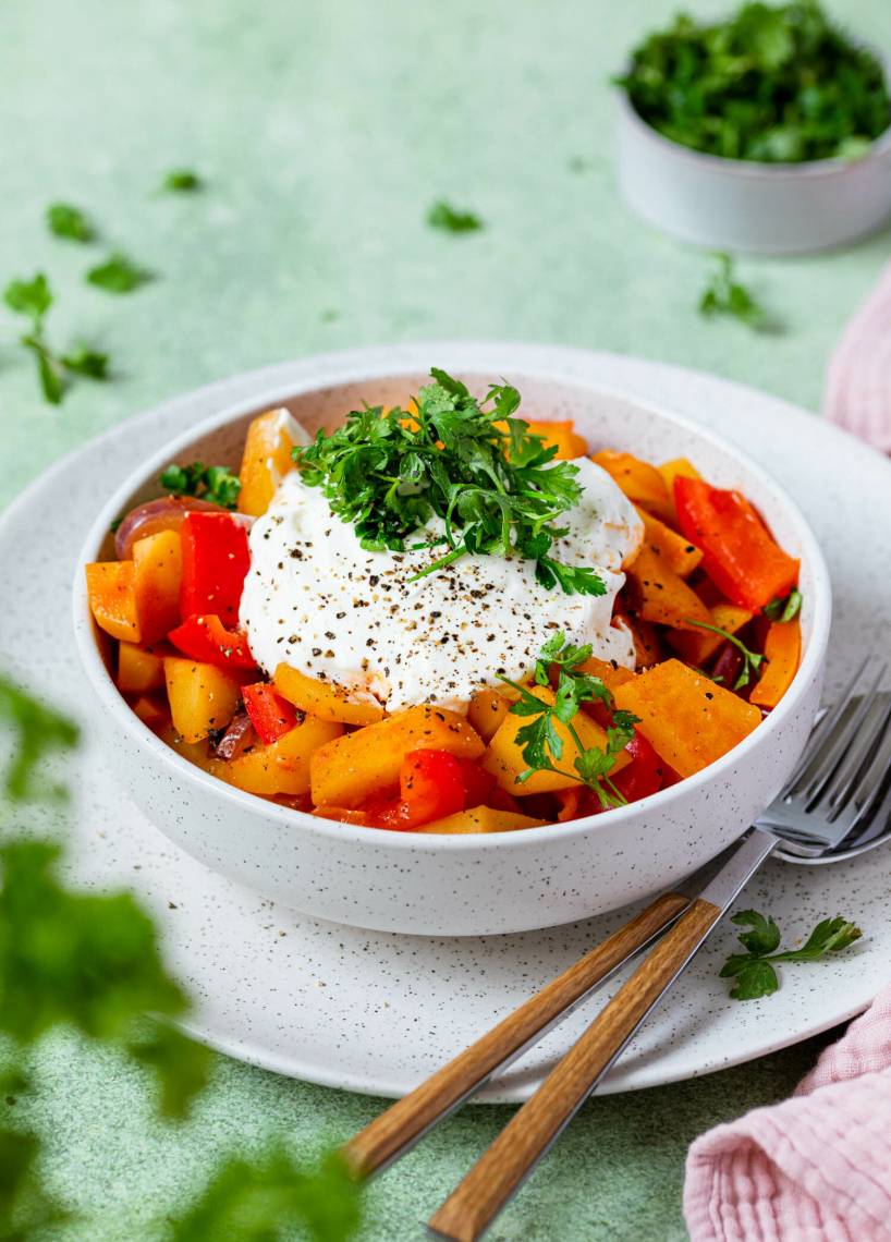 Einfaches Paprika-Gulasch