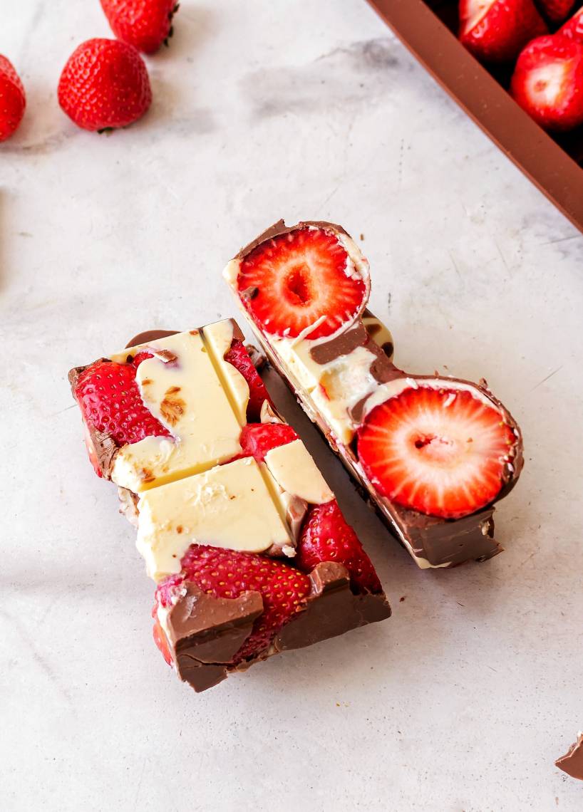 Erdbeer-Schokotafel à la Franuí