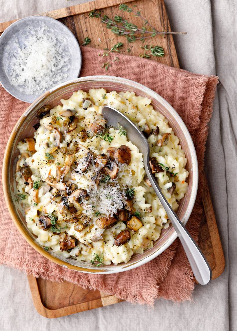 Cremiges Pilz-Risotto