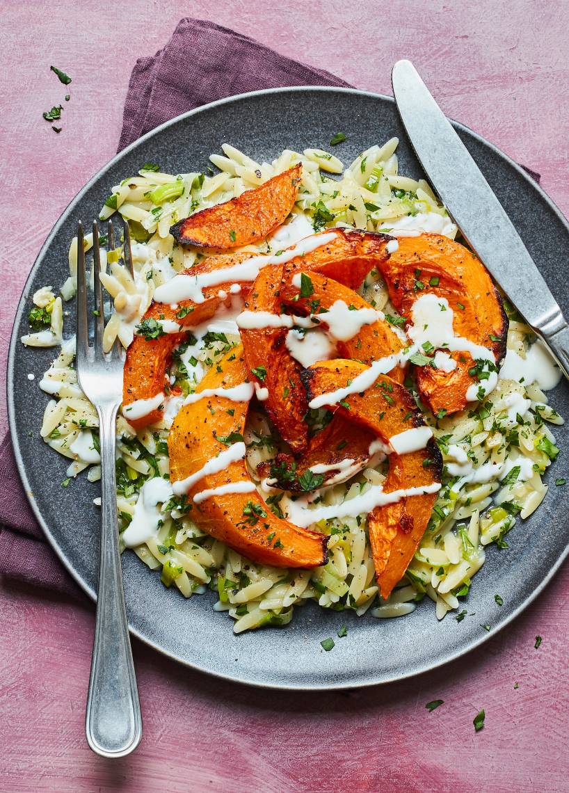 Schnelles Kürbis-Orzotto
