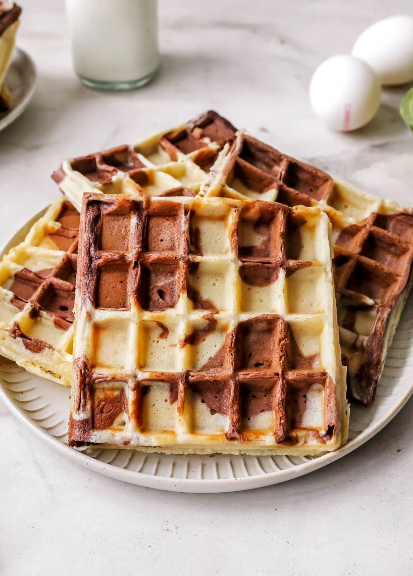 Kuhflecken-Waffeln