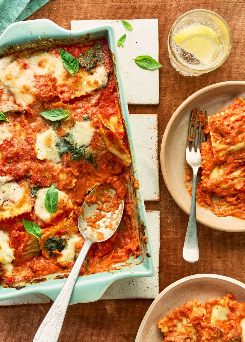 Ravioli-Auflauf