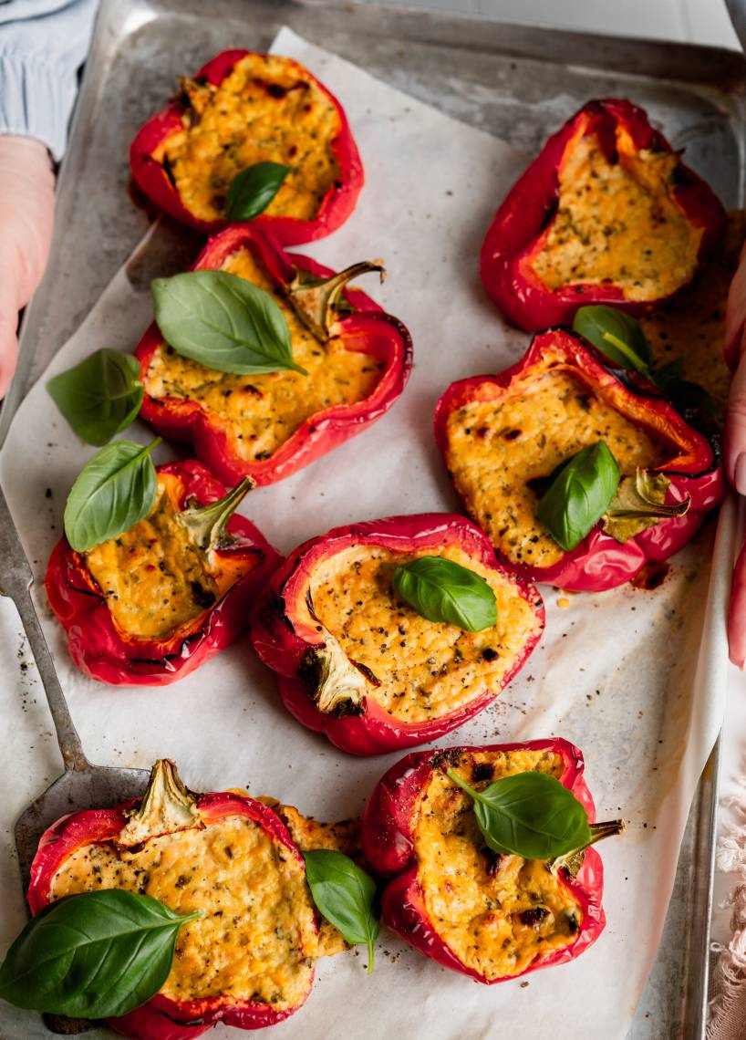 Ofenpaprika mit Brunchcreme Toskana