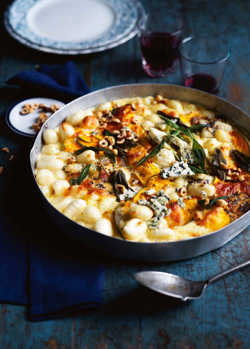 Ofen-Gnocchi Kürbis-Gorgonzola