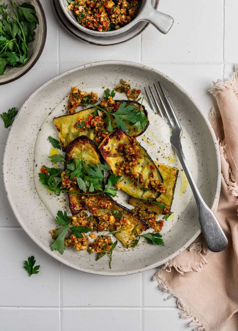 Röst-Zucchini mit Fetacreme