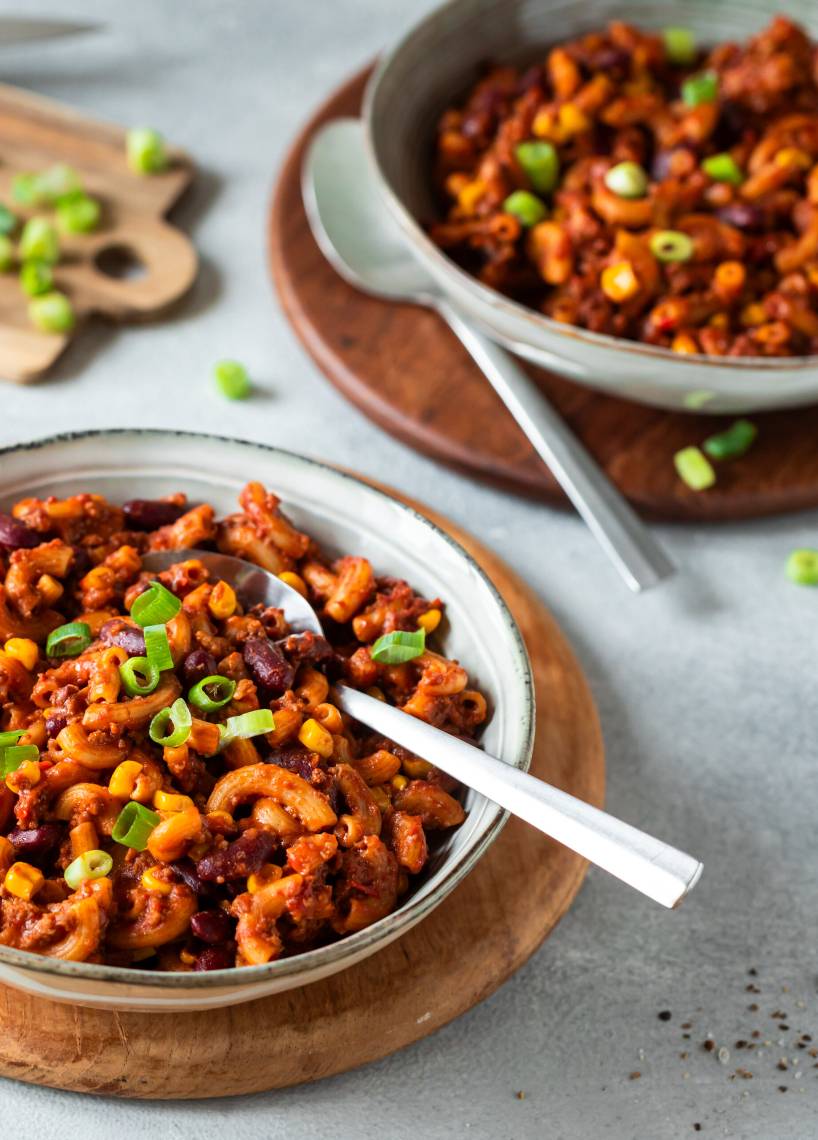 Mexikanischer Hackfleisch-Pasta-Topf