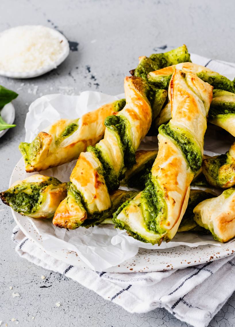 Parmesan-Spinat Twister