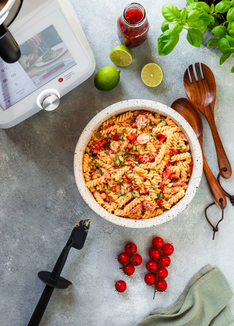 Cremiger Curry-Nudelsalat