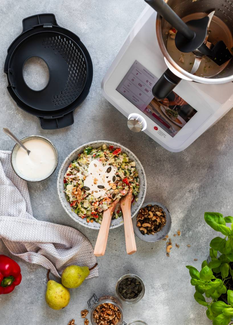 Eisbergsalat mit Cremedressing