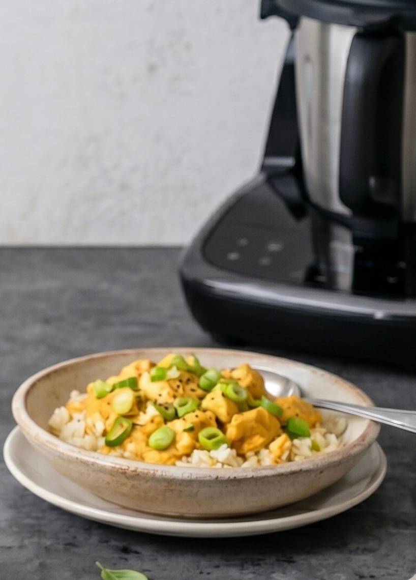 Hähnchen mit Curry-Schmand-Soße mit dem MC compact